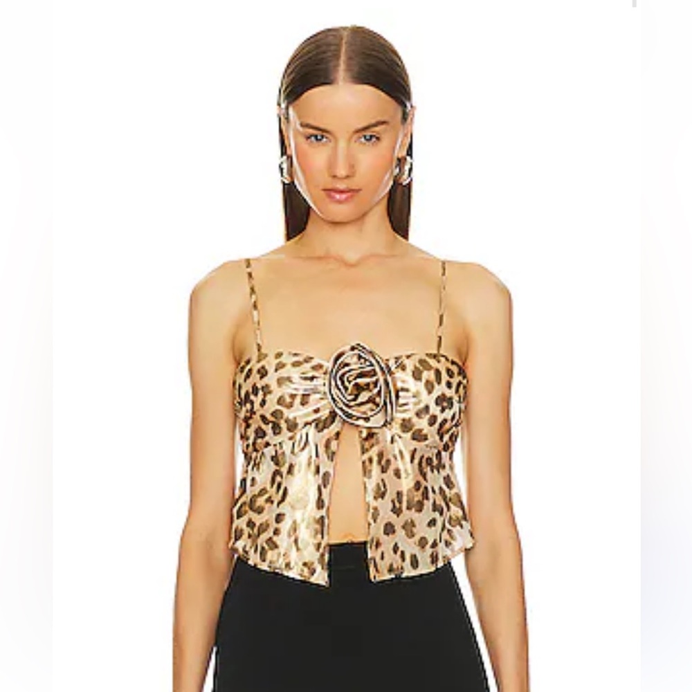 Lovers and Friends x Bridget Viviana Top in Lexy Leopard